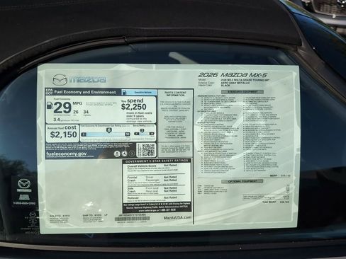 New 2026 MAZDA MX-5 Miata Grand Touring RWD image 5