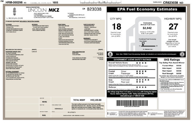 Used 2012 Lincoln MKZ FWD image 24