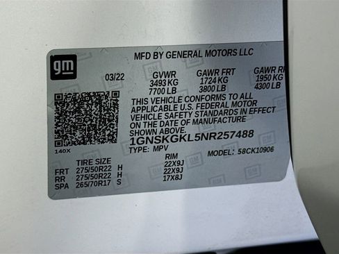 Used 2022 Chevrolet Suburban High Country w/ Max Trailering Package AWD/4WD image 35