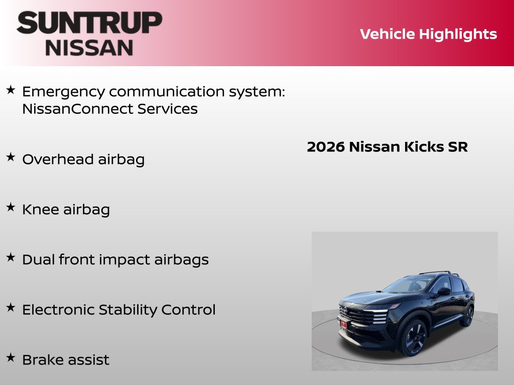 Certified 2026 Nissan Kicks SR w/ Cold Weather Package AWD/4WD image 30