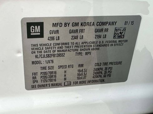Used 2015 Chevrolet Trax LT FWD image 24