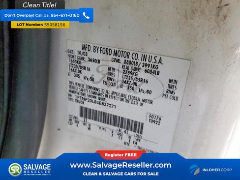 Used 2004 Ford F250 2WD Regular Cab Super Duty image 16