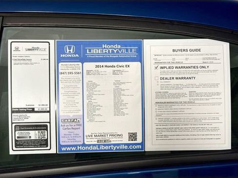 Used 2014 Honda Civic EX image 51