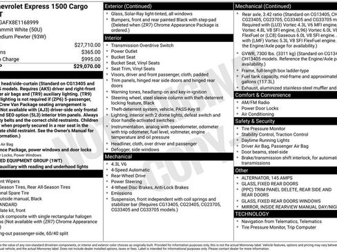 Used 2014 Chevrolet Express 1500 RWD image 6