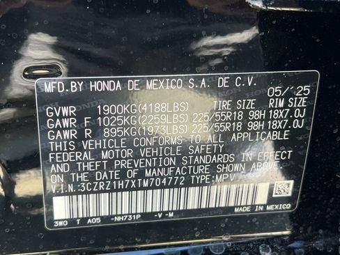 New 2026 Honda HR-V EX-L image 33