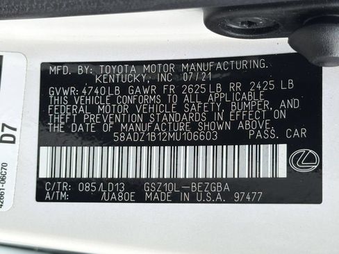 Used 2021 Lexus ES 350 w/ Premium Package FWD image 35