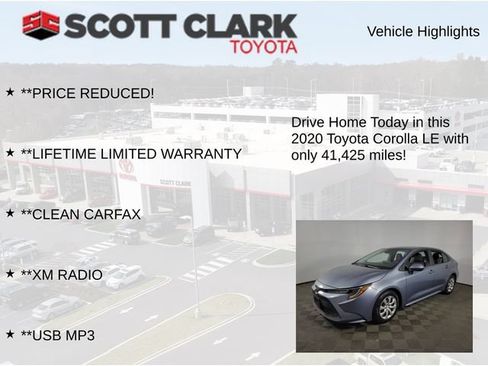 Used 2020 Toyota Corolla LE FWD image 12