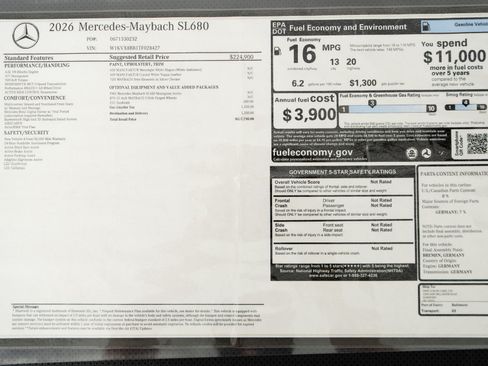 Used 2026 Mercedes-Benz Maybach SL 680 image 24