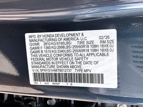 New 2026 Honda Pilot EX-L image 21