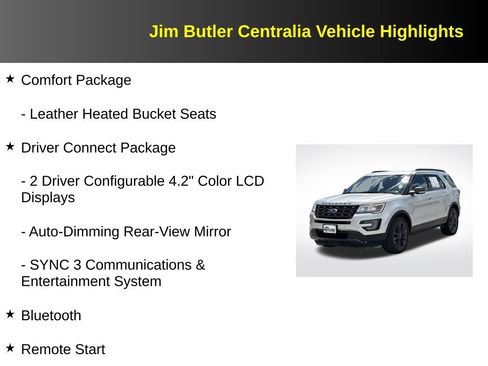 Used 2017 Ford Explorer XLT w/ Equipment Group 202A AWD/4WD image 12