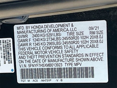 Used 2021 Honda Passport EX-L image 32