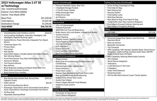 Used 2023 Volkswagen Atlas SE AWD/4WD image 11