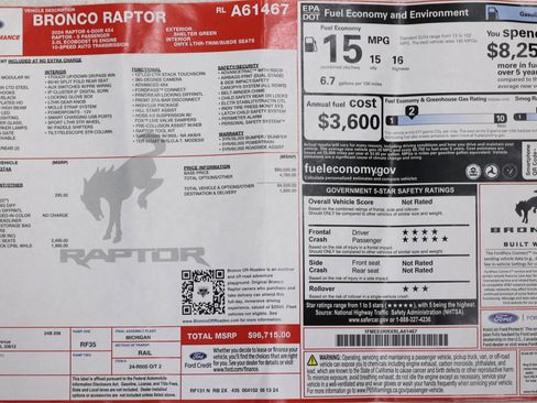 Used 2024 Ford Bronco Raptor image 6