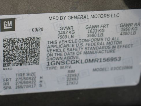 Used 2021 Chevrolet Suburban High Country w/ Premium Package image 58