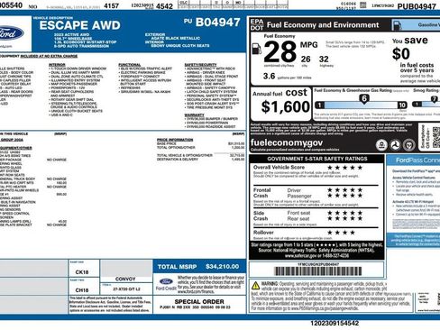 Used 2023 Ford Escape Active w/ Tech Pack #1 AWD/4WD image 6