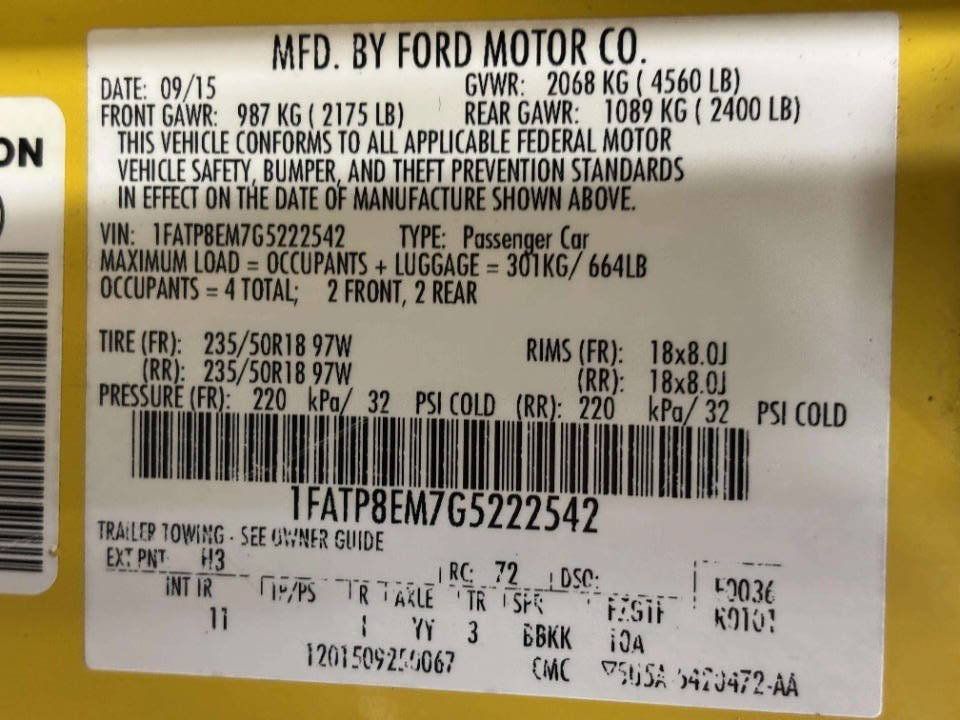 Used 2016 Ford Mustang Convertible w/ Equipment Group 051A RWD image 36