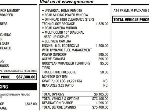 Certified 2025 GMC Sierra 1500 AT4 w/ AT4 Premium Package AWD/4WD image 2