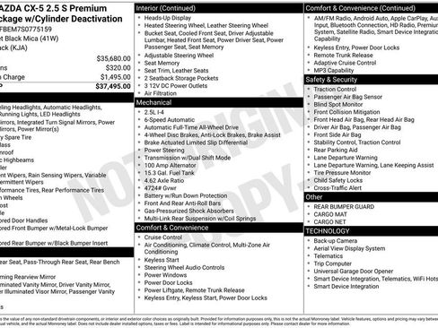 New 2025 MAZDA CX-5 AWD 2.5 S w/ Premium Plus Pkg image 6