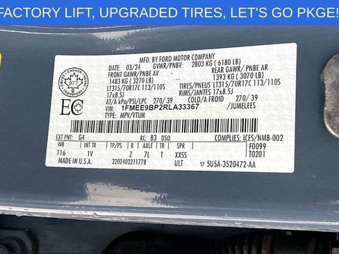 Used 2024 Ford Bronco Badlands w/ Sasquatch Package image 40