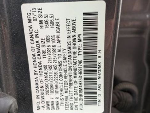 Used 2013 Honda CR-V LX image 15