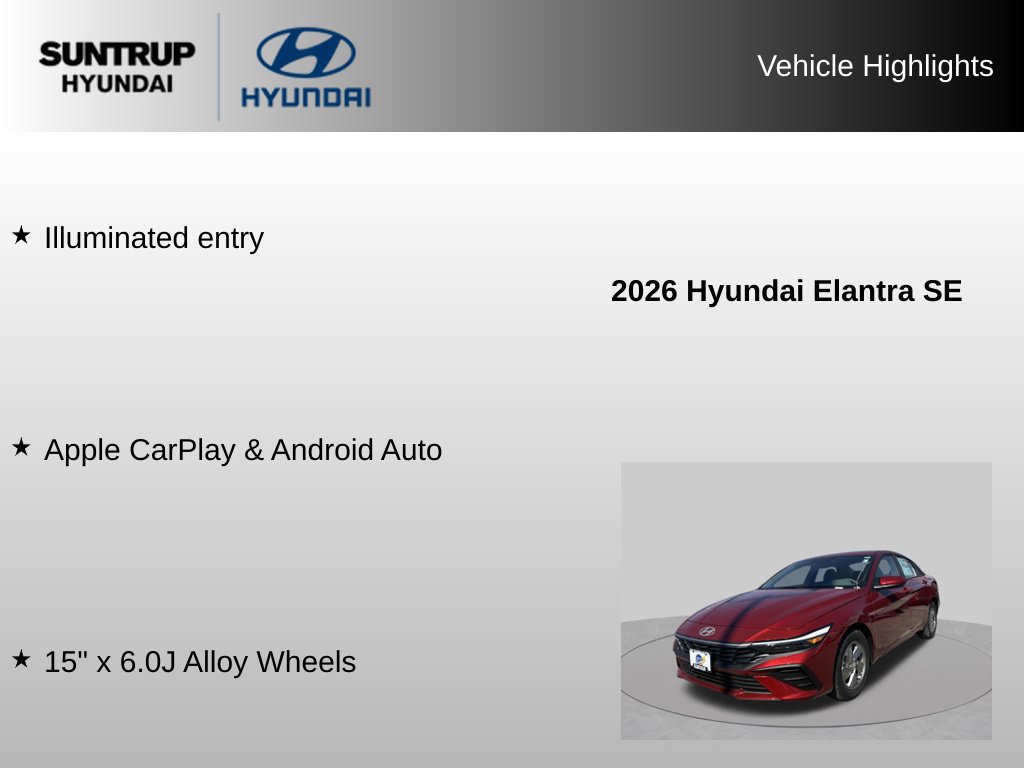 Used 2026 Hyundai Elantra SE FWD image 16