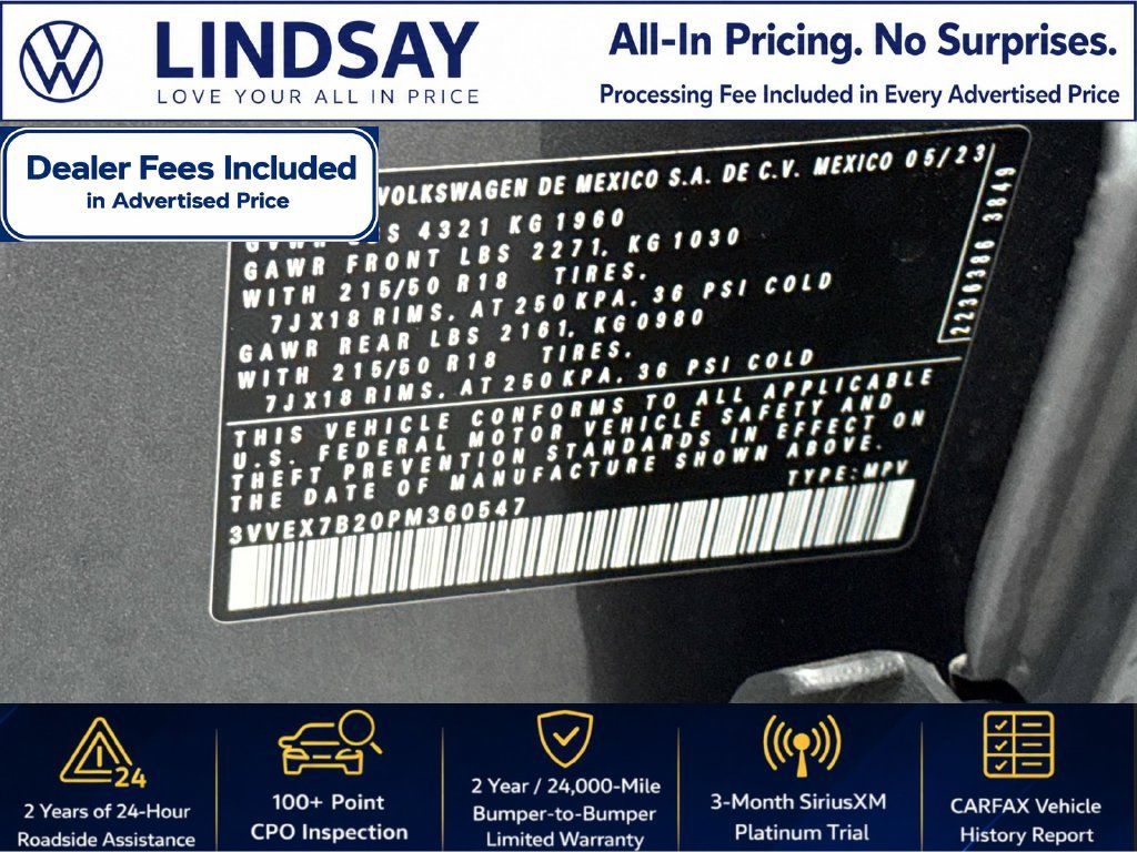 Used 2023 Volkswagen Taos SE w/ Panoramic Sunroof Package FWD image 27