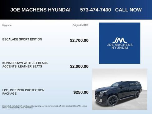 Used 2019 Cadillac Escalade Luxury w/ Escalade Sport Edition AWD/4WD image 5