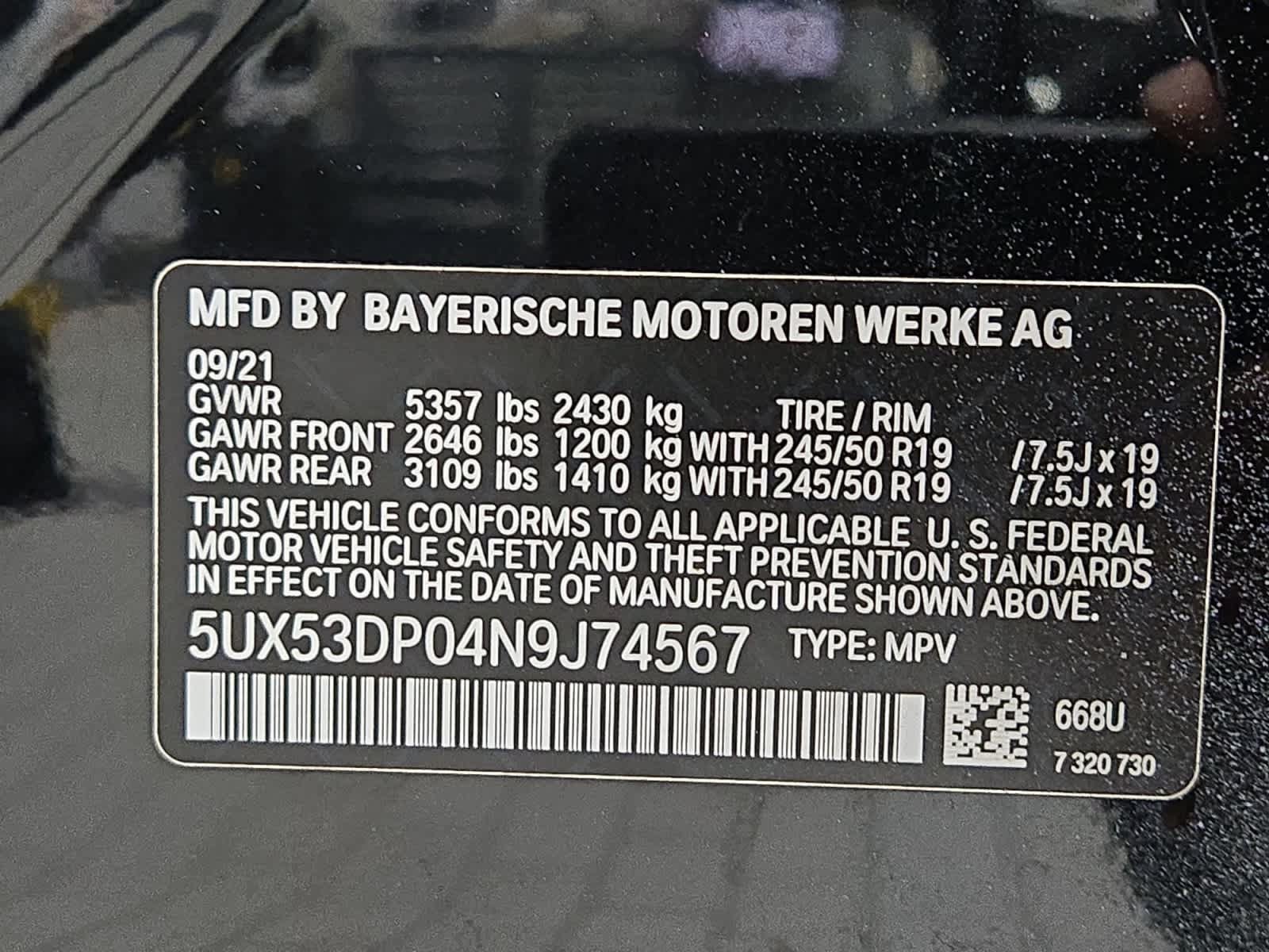 Used 2022 BMW X3 xDrive30i w/ Convenience Package AWD/4WD image 32