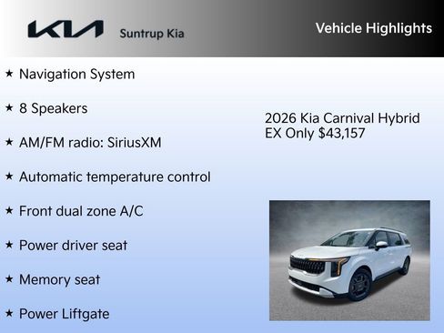 New 2026 Kia Carnival EX image 7