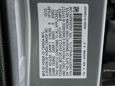 Used 2023 Honda Civic EX image 12