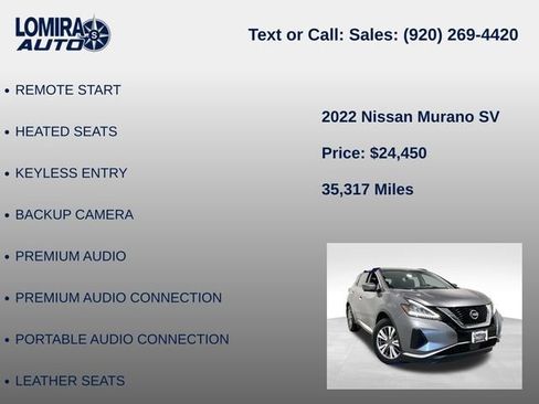 Used 2022 Nissan Murano SV AWD/4WD image 21