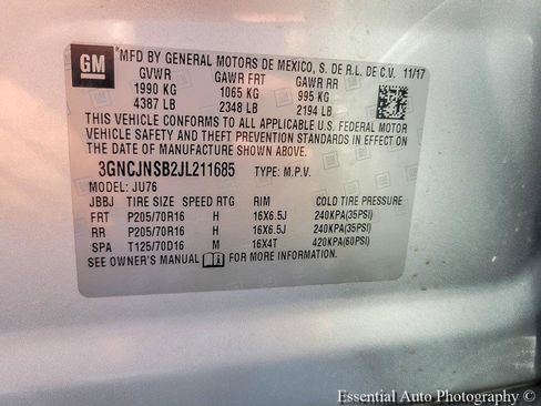 Certified 2018 Chevrolet Trax LS AWD/4WD image 28