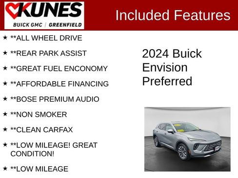 Used 2024 Buick Envision Preferred AWD/4WD image 3