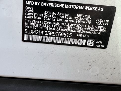 Certified 2024 BMW X3 sDrive30i w/ Convenience Package RWD image 37