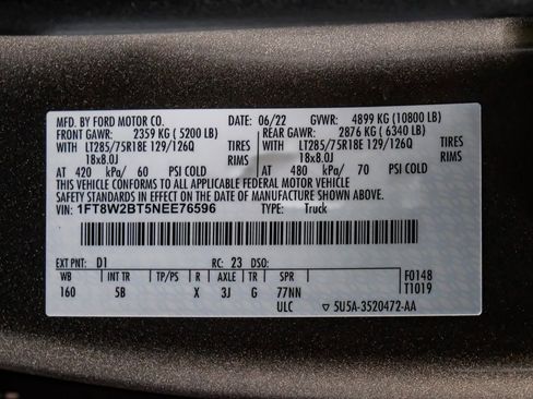 Used 2022 Ford F250 Lariat w/ Tremor Off-Road Package image 59