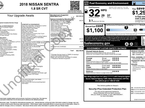 Used 2018 Nissan Sentra SR w/ SR Midnight Edition Package FWD image 2