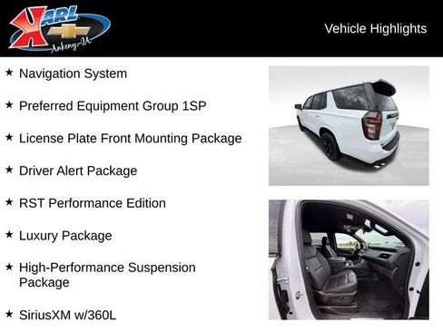 Certified 2024 Chevrolet Tahoe RST w/ RST Performance Edition AWD/4WD image 2