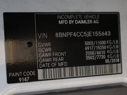 Used 2018 Mercedes-Benz Sprinter 3500 image 47