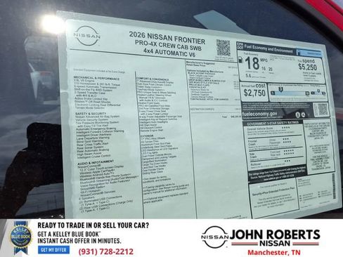 New 2026 Nissan Frontier PRO-4X AWD/4WD image 18