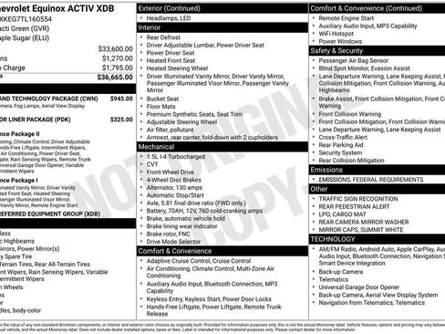 New 2026 Chevrolet Equinox ACTIV w/ Safety and Technology Package image 8