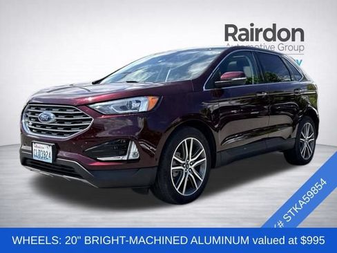 Used 2021 Ford Edge Titanium w/ Class II Trailer Tow Package AWD/4WD image 3