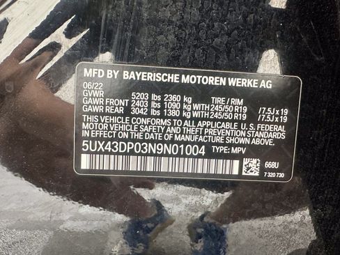 Used 2022 BMW X3 sDrive30i w/ Premium Package 2 RWD image 13