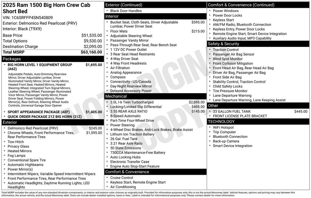 Used 2025 RAM 1500 Big Horn AWD/4WD image 10