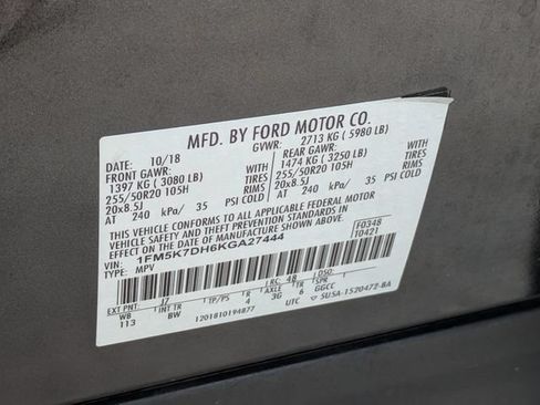 Used 2019 Ford Explorer XLT w/ Equipment Group 202A FWD image 28