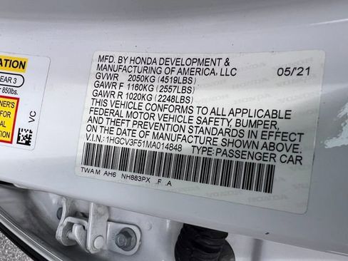 Used 2021 Honda Accord EX-L image 39