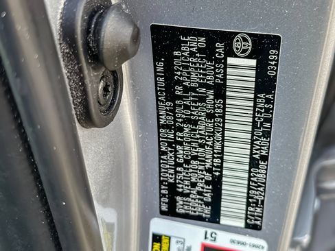 Used 2019 Toyota Camry LE FWD image 26