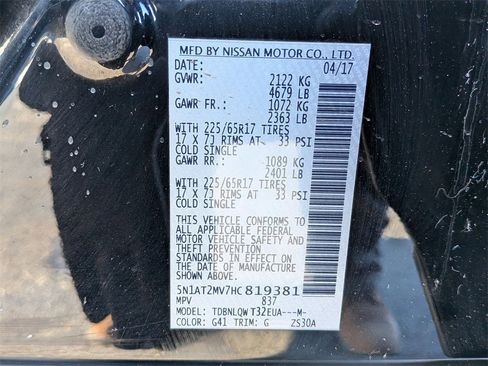 Used 2017 Nissan Rogue SV w/ Midnight Edition Package image 25