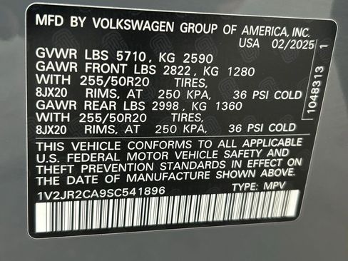 Used 2025 Volkswagen Atlas SE w/ Panoramic Sunroof Package image 64