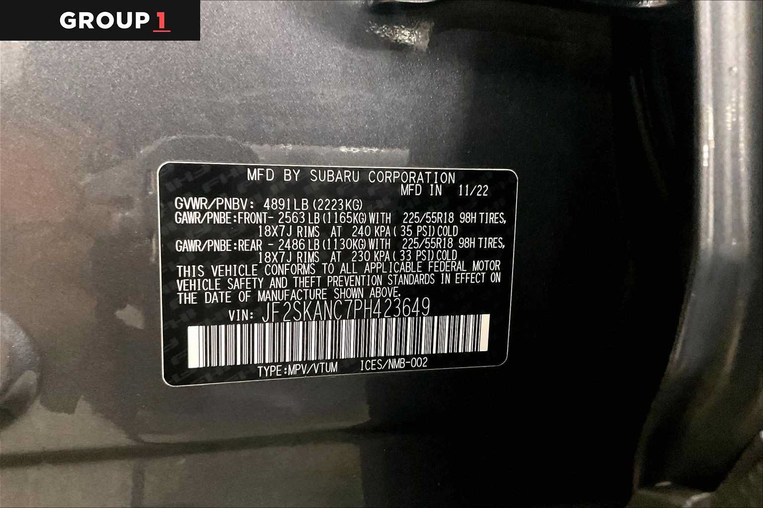 Certified 2023 Subaru Forester Limited AWD/4WD image 37