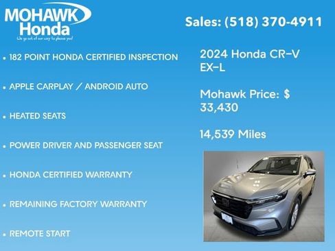 Certified 2024 Honda CR-V EX-L image 16